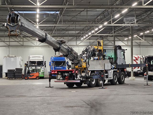 Laadplatform Mercedes-Benz AROCS 3253 8x8 / 65 t/m CRANE + JIB + WINCH / K...