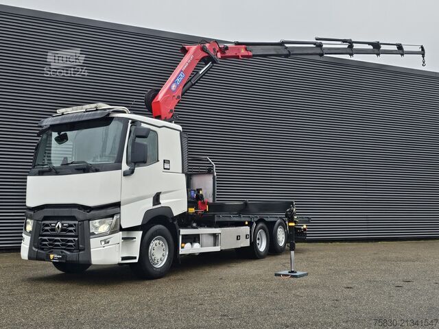 Ladepritsche Renault T-430 / 6X2 / HMF 26TM / CRANE / GRUE