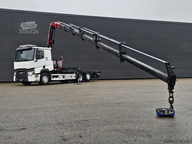 Ladepritsche Renault T-430 / 6X2 / HMF 26TM / CRANE / GRUE