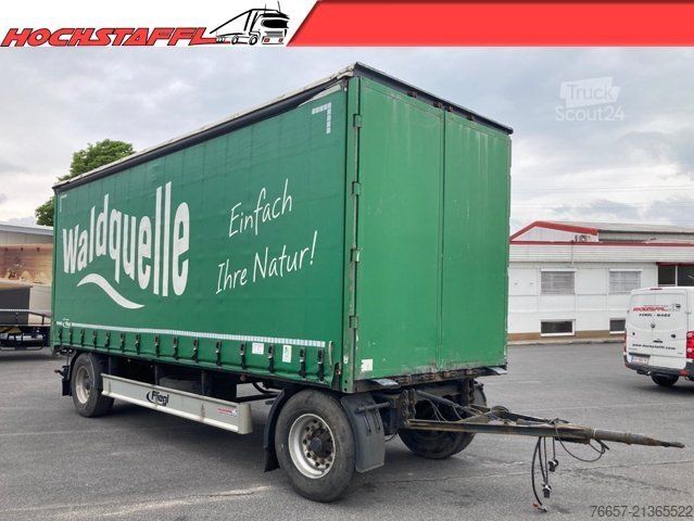 Atvira priekaba su tentu FLIEGL 2-Achs Drehschemel Anhänger ZPS180