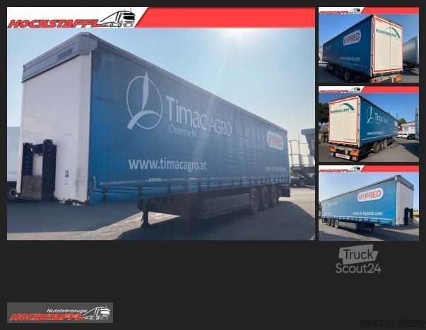 Öppen semitrailer med kapell KÖGEL / Pritschensattelanhänger / S24P90/1100