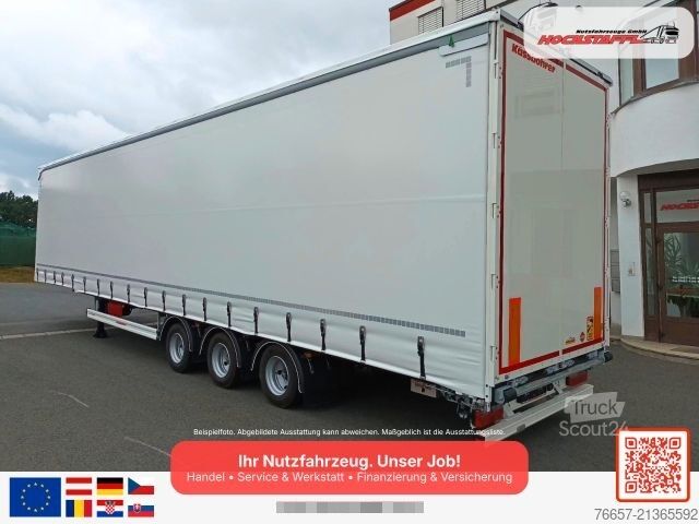 Semirimorchio con telone KÄSSBOHRER SCA-M Luftfracht Rollenboden