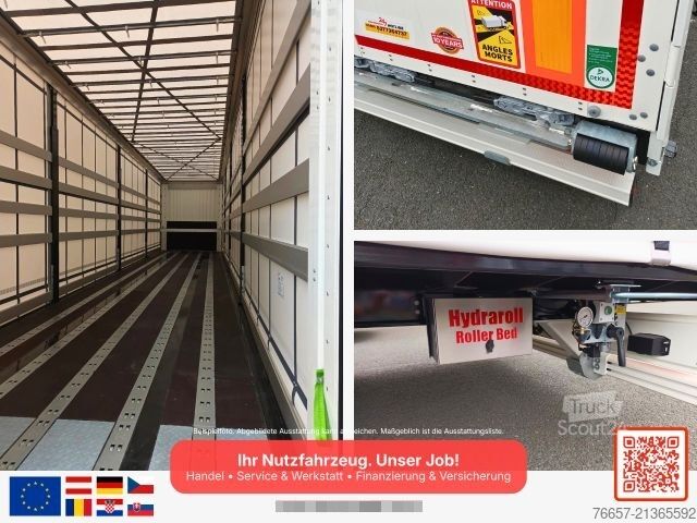 Nyitott ponyvás félpótkocsi KÄSSBOHRER SCA-M Luftfracht Rollenboden