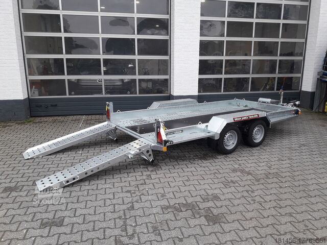 Aanhangwagen voor bouwmachines Brian James Trailers Digger Plant 2750kg Nutzlast Heckklappe