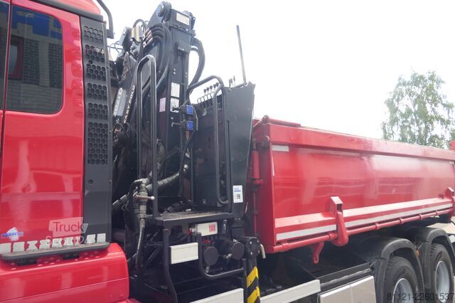 Samovoz z žerjavom MAN TGS 26.480 | 6X6 | 2 Side Tipper + Hydraulic du...