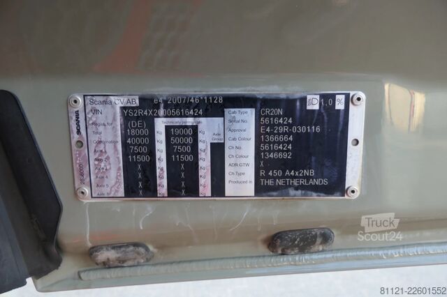 Estándar-SZM Scania R450 NGS | Hydraulic | Retarder | 621520Km | 20...