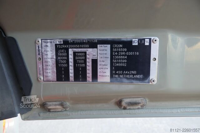 Standard-SZM Scania R450 NGS | Hydraulic | Retarder | 695706Km | 20...