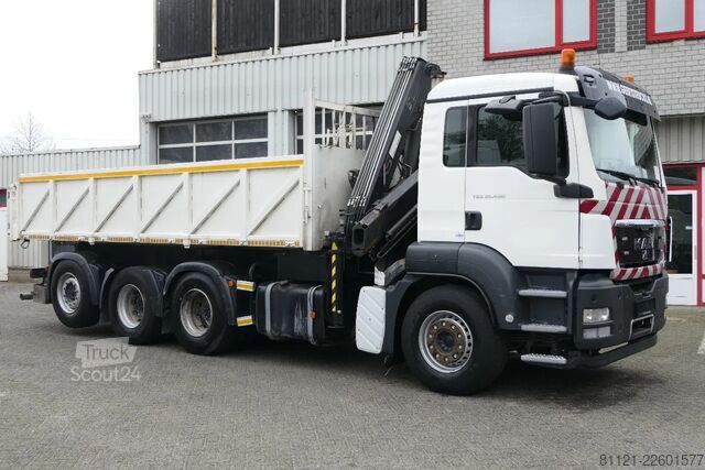 Camion-benne avec grue MAN TGS 35.400 | 8X4 | HIAB 144 BS-3 DUO + Remote C...
