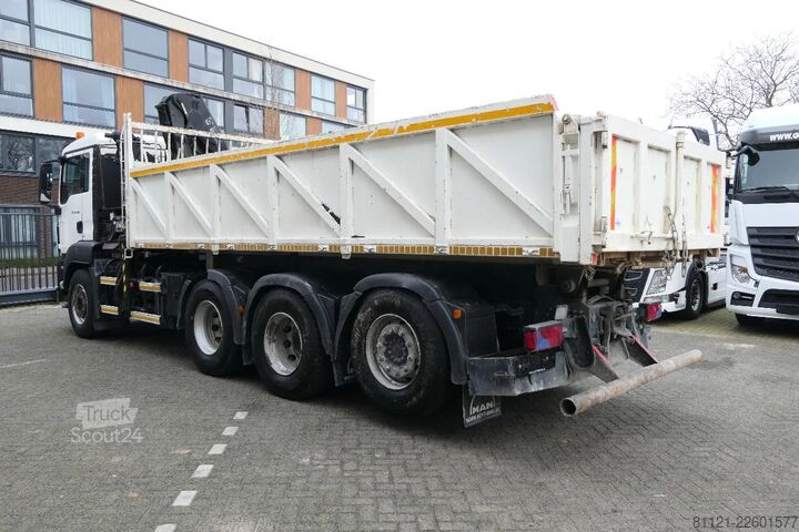 Camion-benne avec grue MAN TGS 35.400 | 8X4 | HIAB 144 BS-3 DUO + Remote C...