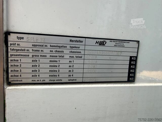 Soğutmalı/dondurulmuş taşıma HRD FPLB3Z VAN ECK LZV Combi Mitshubishi TRS Frigo ...