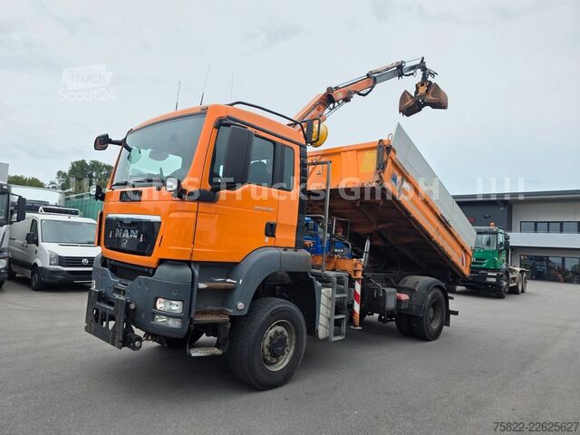 Autre MAN TGS 18.320 / 4X4 ALLRAD / Meiller / Kran FUNK