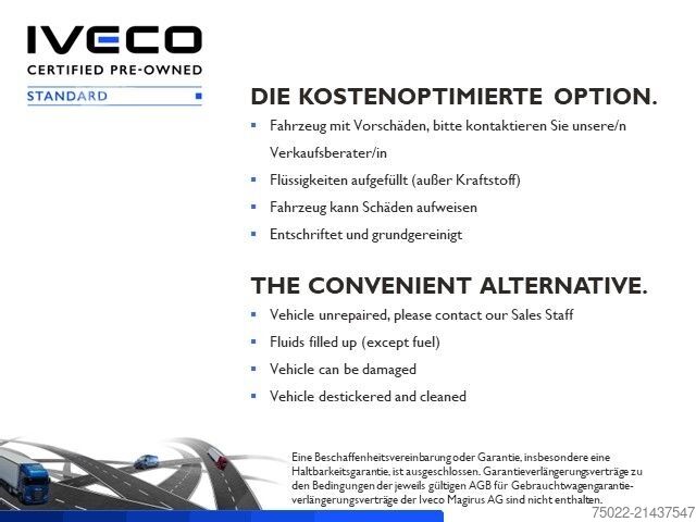 Vrachtwagen met bakwagen IVECO 70C18HA8/P Koffer/LBW - wenig Km -