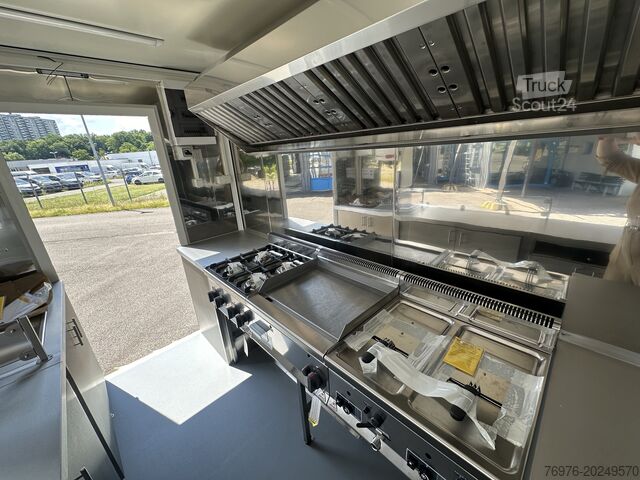 Satış kamyoneti, yemek kamyonu, atıştırmalık kamyonu Volkswagen Food Truck, Imbisswagen, Foodtruck Neu