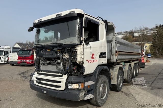 Camión volquete SCANIA G490 10x4 Unfall