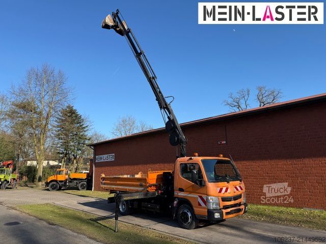 Benne tri-benne FUSO Canter 7C18 3 S-Kipper /Hiab 055 12m 500 kg