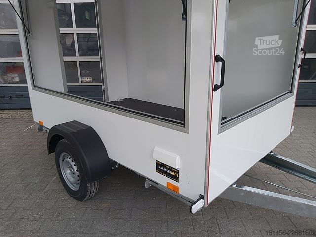 Prodejní príves trailershop Event Trailer Infostand 2 Klappen 230Volt Licht