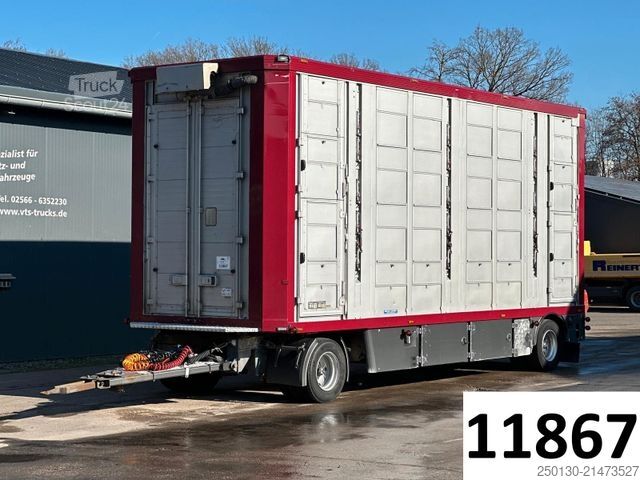 Remorque de transport de chevaux MENKE-JANZEN DA20 4.Stock m. Aggregat Hubdach Tränke Rampe