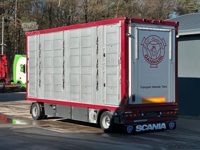 Remorque de transport de chevaux MENKE-JANZEN DA20 4.Stock m. Aggregat Hubdach Tränke Rampe