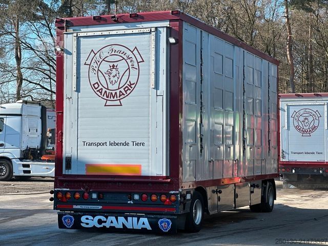 Remorque de transport de chevaux MENKE-JANZEN DA20 4.Stock m. Aggregat Hubdach Tränke Rampe