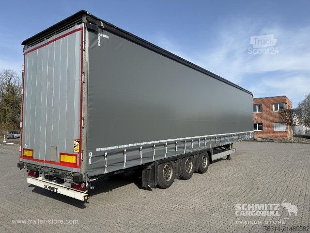 Atvira puspriekabė su tentu Schmitz Cargobull Curtainsider Mega Getränke