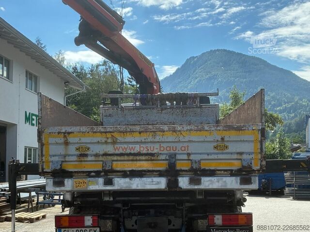 Ribaltabile trilaterale con gru PK 23001-EH Mercedes-Benz Actros 3341