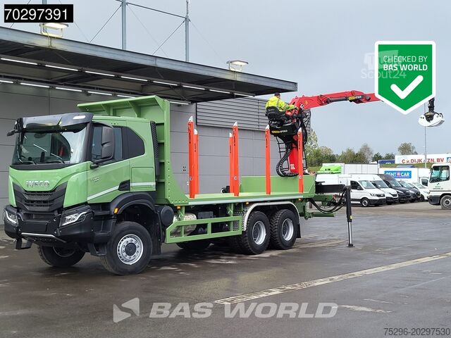 شاحنة الأخشاب Iveco T-Way 450 6X6 UNUSED! Palfinger Q150Z Crane Ret...