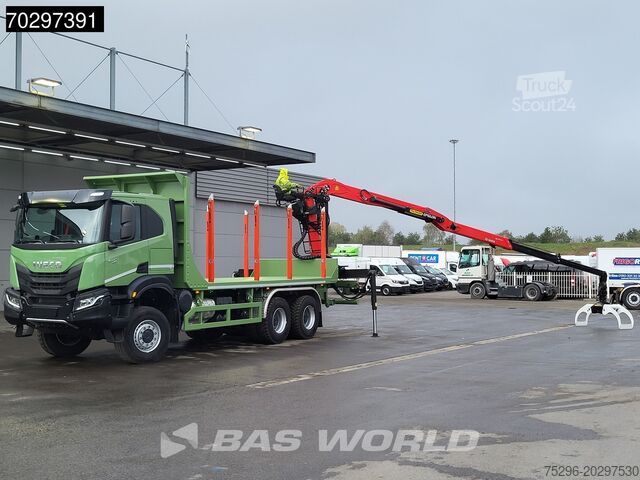 شاحنة الأخشاب Iveco T-Way 450 6X6 UNUSED! Palfinger Q150Z Crane Ret...
