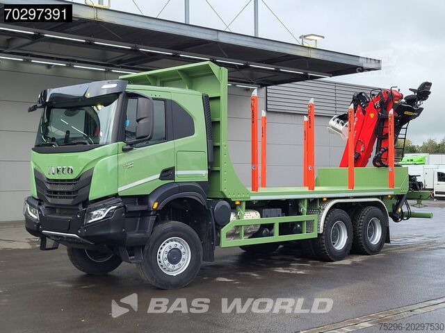 شاحنة الأخشاب Iveco T-Way 450 6X6 UNUSED! Palfinger Q150Z Crane Ret...