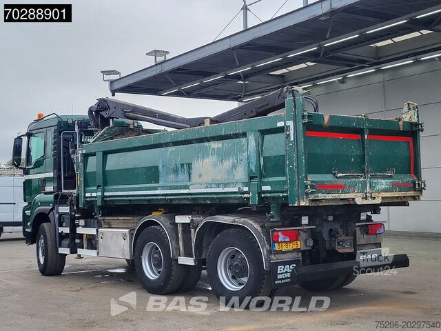 Camião basculante com grua MAN TGS 33.440 TGS 6X6 NL-Truck 12m3 Jansen Tipper ...