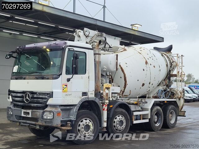 Pompe à béton Mercedes Actros 3241 8X4 7m3 Putzmeister Mixer Big-Axle ...