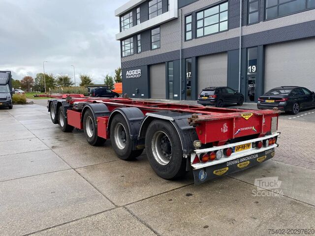 Transporte de contentores Broshuis 2 Connect 5 AKCC / 5 Axles / 3x Steering / 3x L...