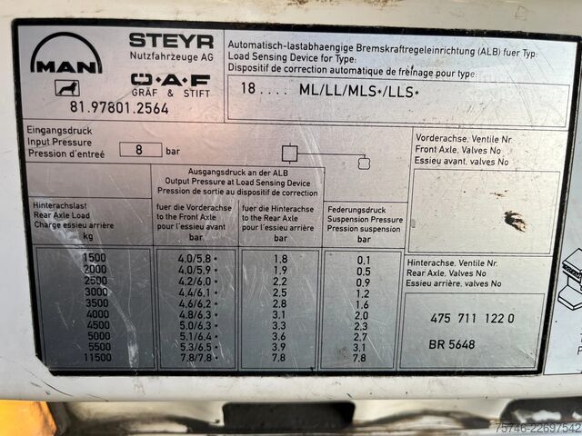 Cisternu MAN 18 .264 FBL Tankwagen+Tankreiniger*A3*Diesel+He...