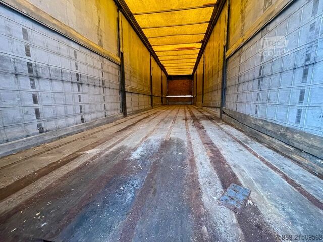 Sliding tarpaulins Fruehauf SAF, pallet box, sliding  roof