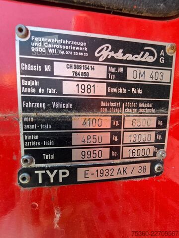 Vrachtwagenchassis MERCEDES-BENZ 1632 AK