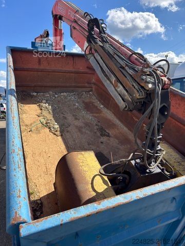 Tovornjak s kavljem za kontejnerje MAN STEYR 33S41 ABROLLCONTAINER+KRAN FASSI+CONTAINER