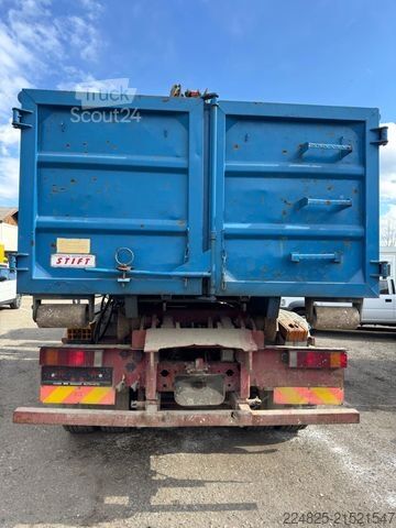Tovornjak s kavljem za kontejnerje MAN STEYR 33S41 ABROLLCONTAINER+KRAN FASSI+CONTAINER
