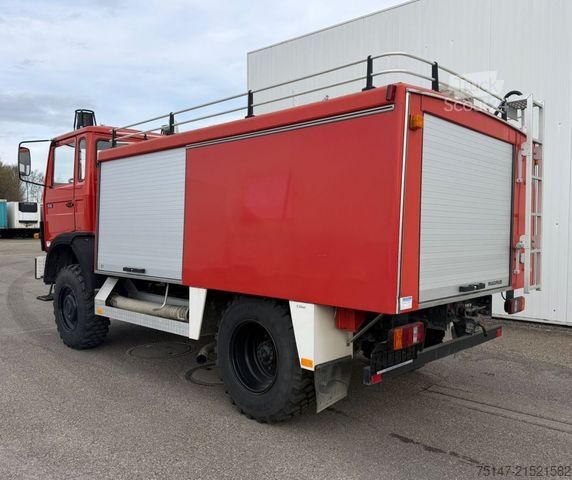 Vrachtwagen met bakwagen IVECO 75-16 AN 4x4 Turbo TLF 8/18 Feuerwehr Oldtimer