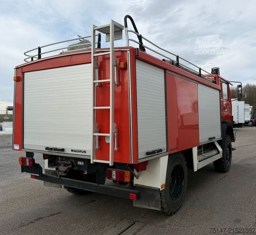 Vrachtwagen met bakwagen IVECO 75-16 AN 4x4 Turbo TLF 8/18 Feuerwehr Oldtimer