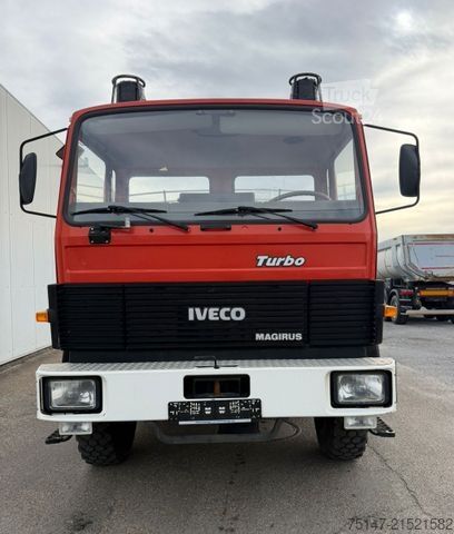 Vrachtwagen met bakwagen IVECO 75-16 AN 4x4 Turbo TLF 8/18 Feuerwehr Oldtimer