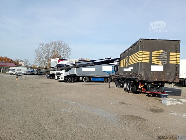 Bâché à rideaux latéraux IVECO AS260S42Y/FS mit Kran BDF