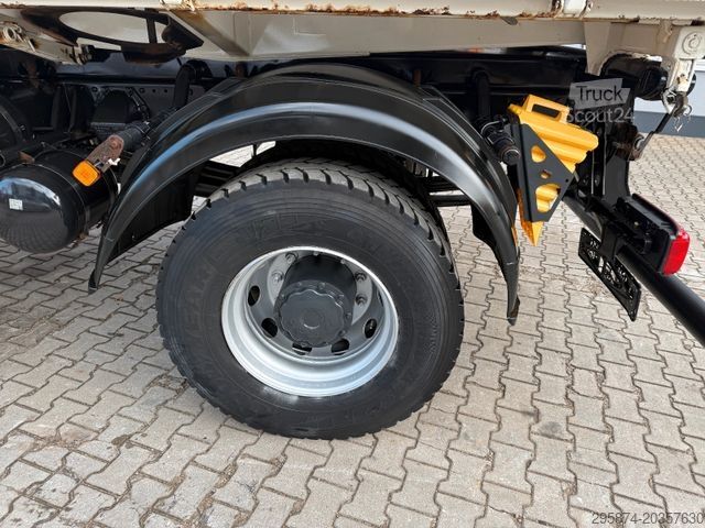 Camion ribaltabile trilaterale MAN TGM 18.320 Kipper+Kran Palfinger PK14501 SLD