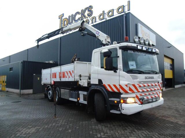 Kraanwagen Scania P360 6X2 + HMF 1420 K2 + REMOTE + TIPPER + EURO 5