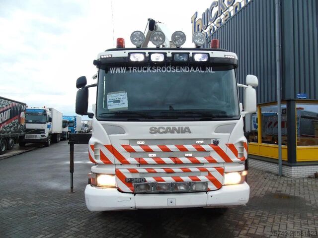 Kraanwagen Scania P360 6X2 + HMF 1420 K2 + REMOTE + TIPPER + EURO 5
