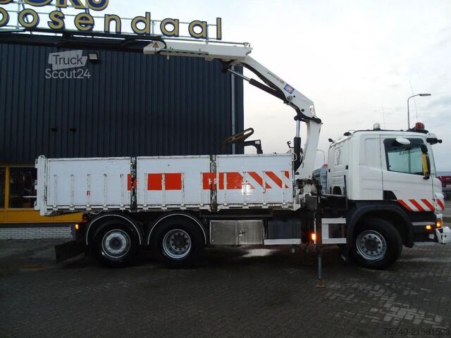 Kraanwagen Scania P360 6X2 + HMF 1420 K2 + REMOTE + TIPPER + EURO 5