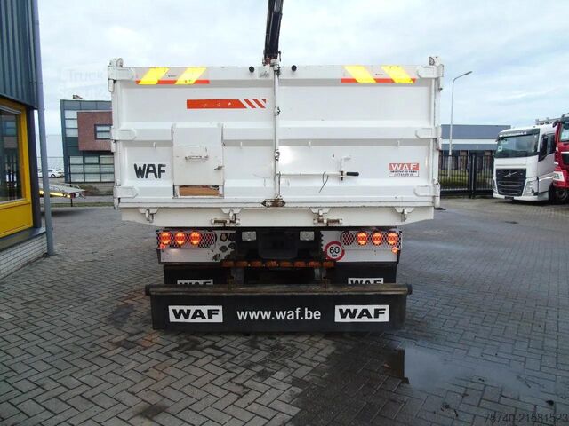 Kraanwagen Scania P360 6X2 + HMF 1420 K2 + REMOTE + TIPPER + EURO 5