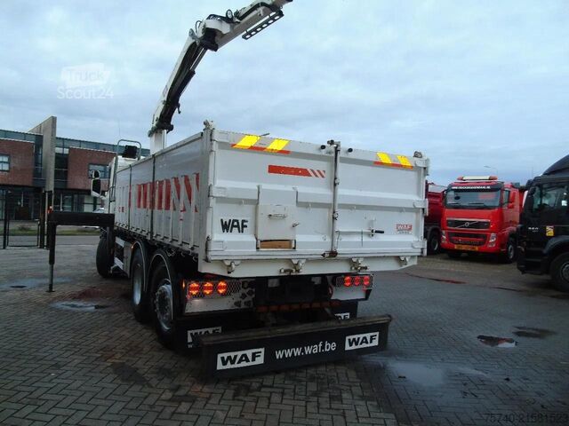 Kraanwagen Scania P360 6X2 + HMF 1420 K2 + REMOTE + TIPPER + EURO 5