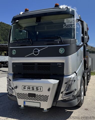 Jeřáb na nákladním automobilu Volvo FH 500 Hiab Palfinger Fassi F1450-8 JIB-