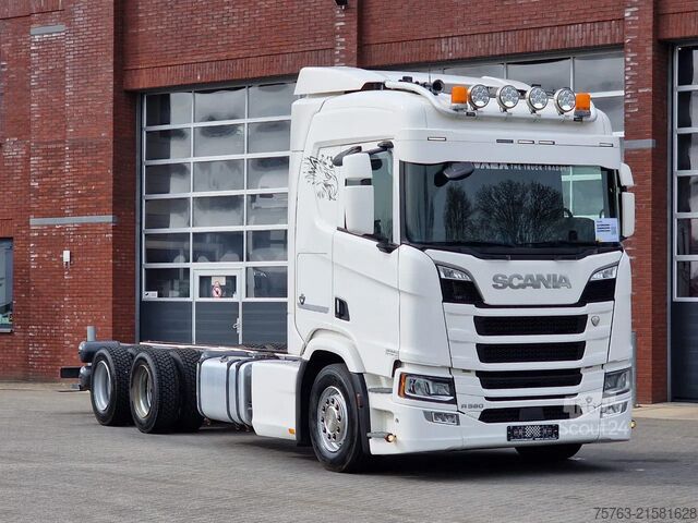 Chassis med førerhus Scania R580 V8 NGS 6x4 chassis - Retarder - 4.75 WB - ...