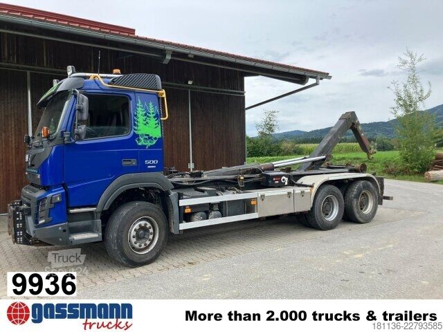 Ruloninė konteinerinė savivartis Volvo FMX 500 6x4, Multlilift Abrollanlage XR 21 S Widi