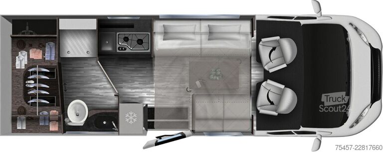 Poluintegrisani kamper MOBILVETTA Kea Kompakt 55 NEU - Truma 6 D E - UVP: 101.444€